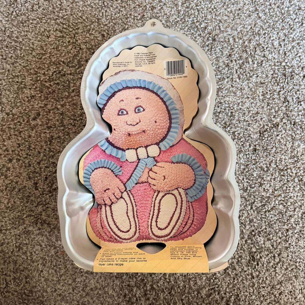 Vintage Cabbage Patch Preemie Cake Pan NEW WITH TAGS 1985